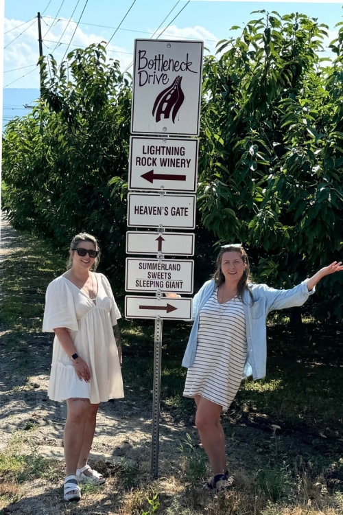 Bottleneck drive wine route in Summerland British Columbia, Canada